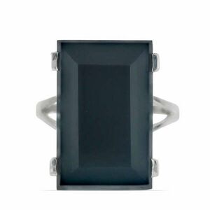 Ezüst Gyűrű Suwari Fekete Onyxszal, Méret: 54-55 kép
