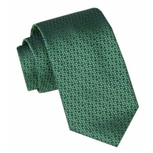 Stílusos zöld nyakkendő kék mintával Alties kép