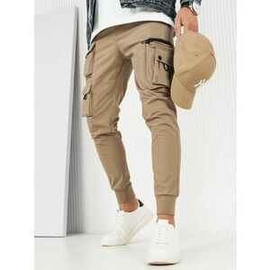 Dstreet Trendi zsebes bézs színű jogger nadrág UP kép