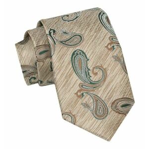 Bézs színű nyakkendő trendi mintávaĺ kép