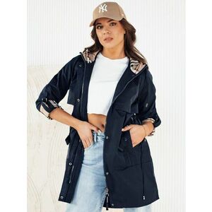 Dstreet Trendi sötét kék női párka kabát Verdu kép
