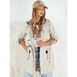 Dstreet Trendi női ecru színű párka kabát Verdu kép