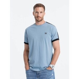 Ombre Clothing Egyedi kék póló hímzett logóval V3 S1632 kép