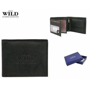 Fekete bőr pénztárca Always Wild kép