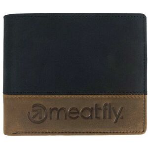 Meatfly Meatfly Férfi bőr pénztárca Eddie Premium Black/Oak kép