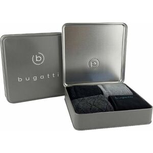 Bugatti Bugatti 4 pack - férfi zokni 6359X-610 black 39-42 kép