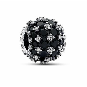 Pandora Pandora Csillogó ezüst gyöngy fekete cirkónium kövekkel 792630C04 kép