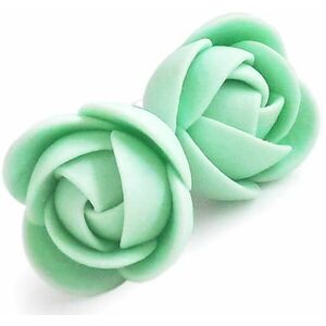 Troli Troli Zöldes virág bedugós fülbevaló kép
