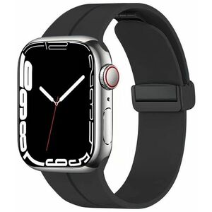 4wrist 4wrist Szilikon szíj mágneses csattal Apple Watch-hoz 38/40/41 mm - Black kép