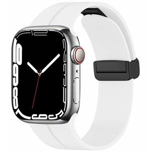4wrist 4wrist Szilikon szíj mágneses csattal Apple Watch-hoz 38/40/41 mm - White kép