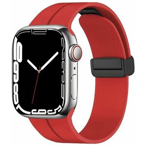 4wrist 4wrist Szilikon szíj mágneses csattal Apple Watch-hoz 38/40/41 mm - Red kép