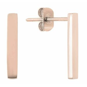 Troli Troli Stílusos rózsaszín aranyozott minimalista fülbevalók kép