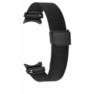 4wrist 4wrist Milánói szíj, klasszikus csattal Samsung Galaxy Watch 6/5/4 - Black kép