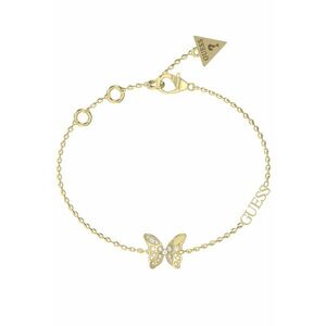 Guess Guess Bájos aranyozott karkötő pillangóval Chrysalis JUBB04110JWYG 18, 5 cm kép