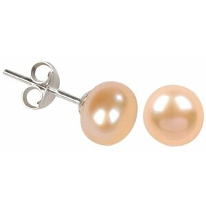 JwL Luxury Pearls JwL Luxury Pearls Valódi lazac színű gyöngy fülbevalók JL0027 kép