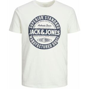 Jack&Jones Jack&Jones Férfi póló JJEJEANS Standard Fit 12232972 Cloud Dancer L kép