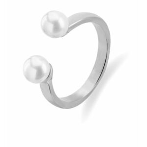 Troli Troli Nyitott acél gyűrű gyöngyökkel VAAXA357S kép
