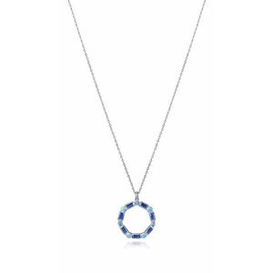 Viceroy Viceroy Gyönyörű ezüst nyaklánc kék cirkónium kövekkel Elegant 9121C000-33 kép