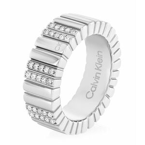 Calvin Klein Calvin Klein Divatos acél gyűrű kristályokkal Minimalistic Metal 35000440 52 mm kép