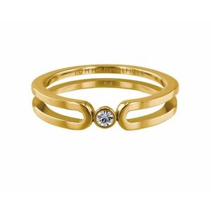 Tommy Hilfiger Tommy Hilfiger Gyengéd aranyozott gyűrű kristállyal TH2780101 54 mm kép