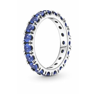 Pandora Pandora Csillogó ezüst gyűrű kék kristályokkal Eternity 190050C02 56 mm kép