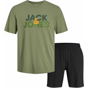 Jack&Jones Jack&Jones Férfi szett - póló és rövidnadrág JACULA Standard Fit 12255000 Oil Green XXL kép