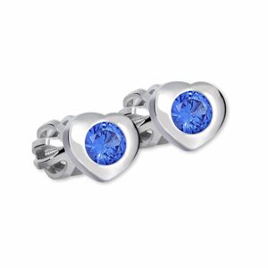 Brilio Silver Brilio Silver Szív fülbevaló kék cirkónium kővel 436 001 00122 0400660 kép