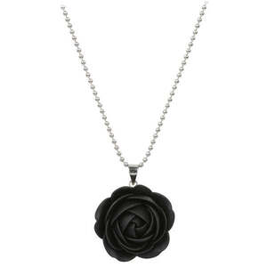 Troli Troli Fekete virágos nyaklánc kép