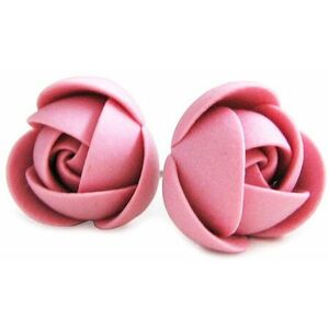Troli Troli Régi rózsaszín kis virágos bedugós fülbevaló kép