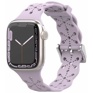 4wrist 4wrist Szilikon szíj Apple Watch-hoz 42/44/45/49 mm - Lavender kép
