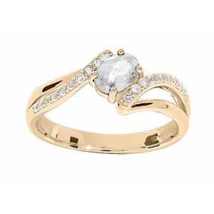 Troli Troli Gyönyörű aranyozott gyűrű kristállyal PO/SR09000D 58 mm kép