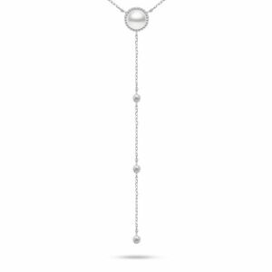 Brilio Silver Brilio Silver Elegáns ezüst nyaklánc igazgyönggyel NCL124W (lánc, medál) kép