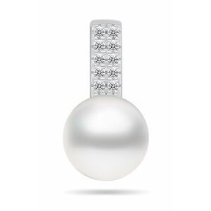 Brilio Silver Brilio Silver Csillogó ezüst medál valódi gyöngyökkel és cirkónium kővel PT90W kép