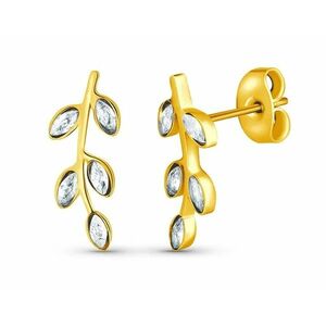 Vuch Vuch Bájos aranyozott fülbevaló cirkónium kövekkel Zotie Gold kép