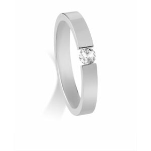 Troli Troli Gyönyörű acél gyűrű kristállyal 63 mm kép