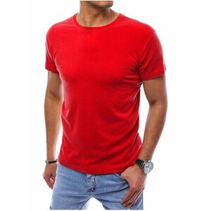 piros sima férfi póló kép