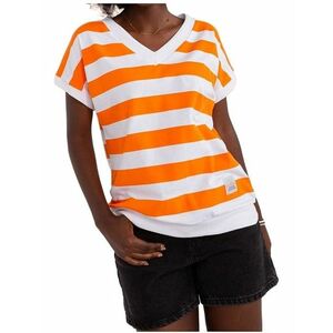 Narancs-fehér csíkos póló kép