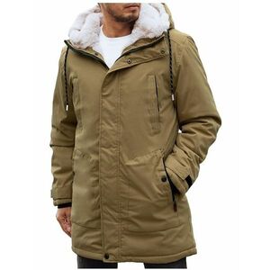 Téli parka kabát levehető kapucnival kép