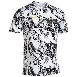 fekete-fehér mintás funkcionális póló joma lion rövid ujjú póló kép