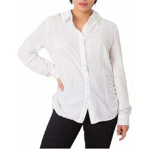 Fehér női ing redőkkel kép
