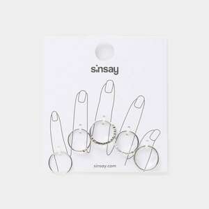 Sinsay - 5 gyűrű - Ezüst kép