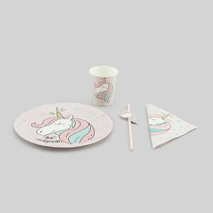 Sinsay - Cup, plate, napkin & drinking straws - Többszínű kép