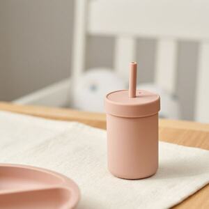 Sinsay - Többször használható pohár szívószállal - Rózsaszín kép