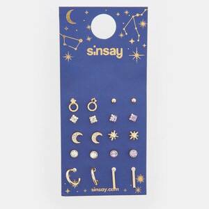Sinsay - 10 pár fülbevaló - Arany kép