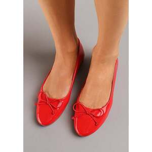 Piros Balerina lapossarkú cipő kép