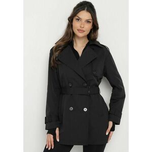 női fekete kabát kép