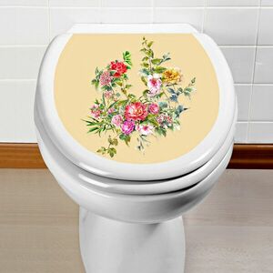 WC matrica "Virágok" kép