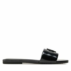 Papucs Calvin Klein Jeans Flat Sandal Slide Mg Met YW0YW01348 Black BEH kép