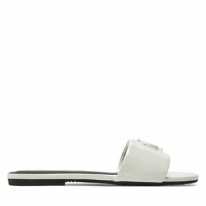 Papucs Calvin Klein Jeans Flat Sandal Slide Mg Met YW0YW01348 Bright White YBR kép