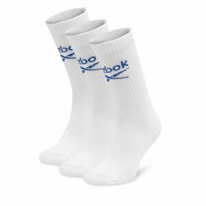 3 pár uniszex hosszú szárú zokni Reebok R0258-SS24 (3-pack) Fehér kép